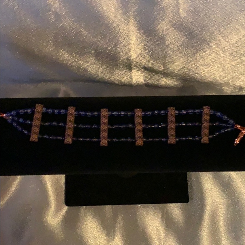 One of a kind triple row bracelet